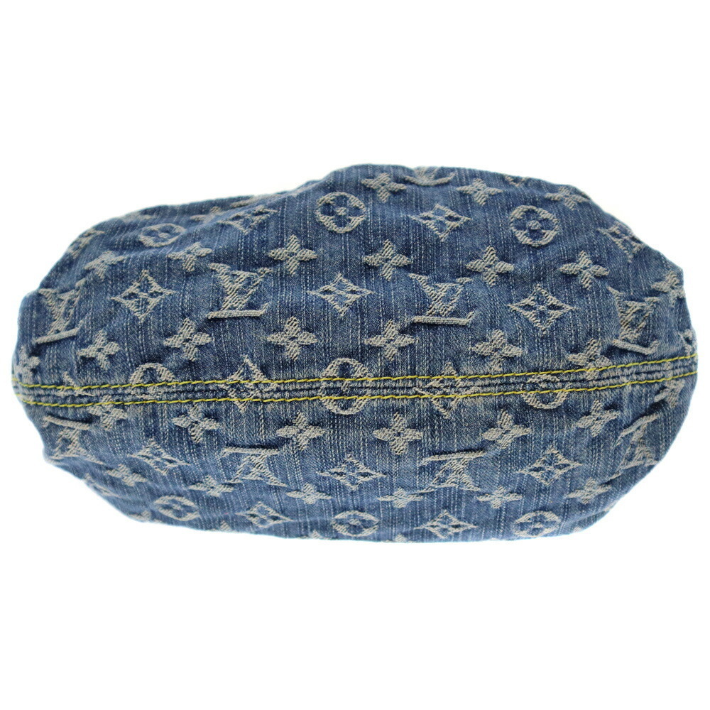 LOUIS VUITTON Pleaty Handbag Monogram Denim Blue - Picture 5 of 11